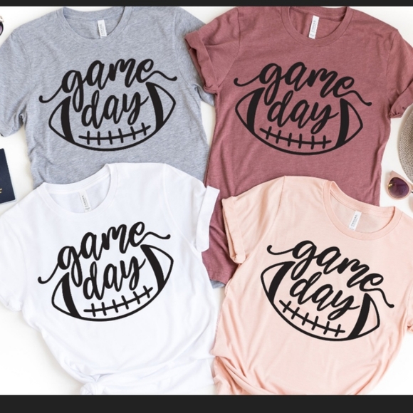 Game Day Football V-neck Tee - Picture 2 of 7